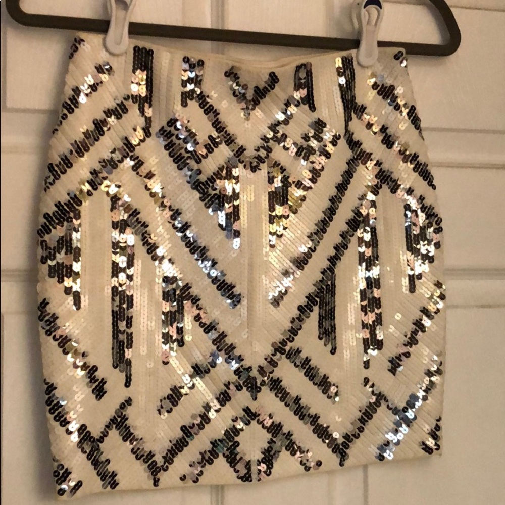 Sequin mini skirt